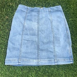 Free People Denim Mini Skirt Size 2